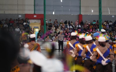 MIN 3 BANYUMAS TAMPIL MEMUKAU DI PENILAIAN LOMBA POLISI CILIK 2025